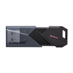 Kingston - 64GB Portable USB 3.2 Gen 1 DataTraveler Exodia Onyx