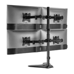 EQUIP - STAFFA QUADRUPLO MONITOR 17"-32" ARTICOLATO DA SCRIVANIA