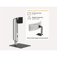 EQUIP - STAFFA MONITOR 17"-49" DA SCRIVANIA, Pan&Tilt