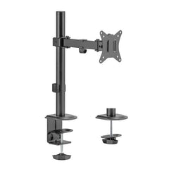 EQUIP - STAFFA MONITOR 17"-32" ARTICOLATA PAN & TILT DA SCRIVANIA, 360°