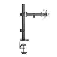 EQUIP - STAFFA MONITOR 17"-32" ARTICOLATA PAN & TILT DA SCRIVANIA, 360°