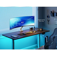 EQUIP - STAFFA MONITOR 17"-49" ROBUSTO PAN & TILT DA SCRIVANIA, BIANCO