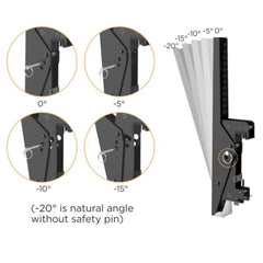 EQUIP - STAFFA DOPPIA TV DA SOFFITTO 45"-55"