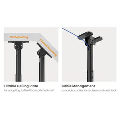 EQUIP - STAFFA DOPPIA TV DA SOFFITTO 43"-80" "BACK TO BACK"