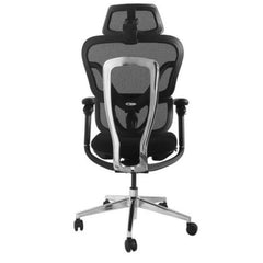 EQUIP - SEDIA DA UFFICIO ERGONOMICA PREMIUM, con poggiatesta e braccioli, Nera