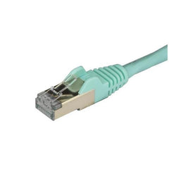 Cavo di Rete Schermato Cat6a STP da 50cm-Turchese