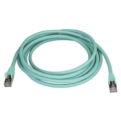 Cavo di Rete Schermato Cat6a STP da 50cm-Turchese