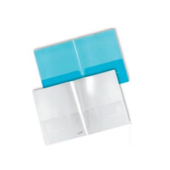 CARTELLINA DOPPIA TASCA INTERNA BLU CONF.5