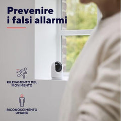 TELECAMERA SICUREZZA IPCAM 360° DA INTERNO WI-FI 2,4GHz + 5 GHz - TRUST IPCAM-2700 INDOOR - BIANCA