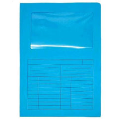 CF20 CARTELLINE C/FINESTRA 200GR BLU