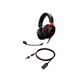 HyperX Cloud III – Cuffie da gaming (nero/rosso)