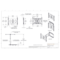 PFW 6850 Supporto a parete con rotazione e inclinazione per schermi per schermi fino a 40 kg