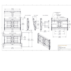 PFW 6851 Supporto a parete con rotazione e inclinazione per schermi da 42" - 85"