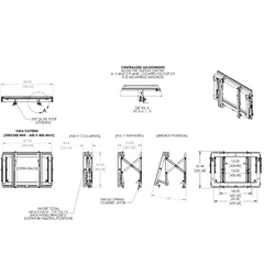 PFW 6870 Modulo videowall pop-out a parete per schermi