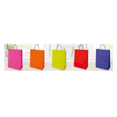 Shopper 15x8x20 - Confezione da 25 Pezzi - Jolly Colori Assortiti