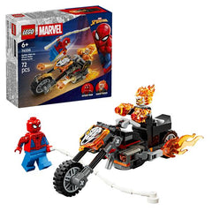 Spider-Man vs. Ghost Rider in motocicletta