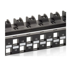 EQUIP - PATCH PANEL 24-PORTE KEYSTONE NON SCHERMATO 19" 1U, Nero