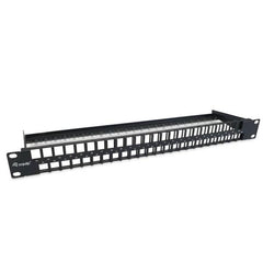 EQUIP - PATCH PANEL 48-PORTE KEYSTONE CAT.6 NONO SCHERMATO 19" 1U, Nero