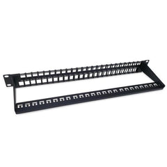 EQUIP - PATCH PANEL 48-PORTE KEYSTONE CAT.6 NONO SCHERMATO 19" 1U, Nero