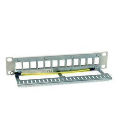 EQUIP - PATCH PANEL 12-PORTE KEYSTONE SCHERMATO, 1U 10" - Grigio Chiaro