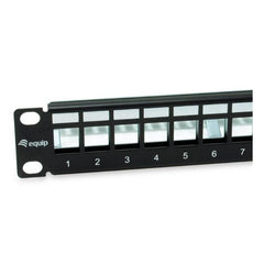 EQUIP - PATCH PANEL 12-PORTE KEYSTONE SCHERMATO, 1U 10" - Nero
