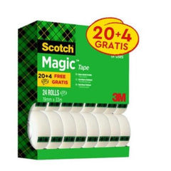Scotch - Nastro adesivo value pack, 24 rotoli da 19 mm x 33 mm