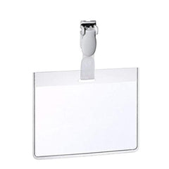 Portabadge in PVC con clip in plastica