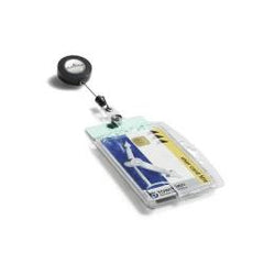 CHIOCCIOLA PORTA BADGE PER DUE TESSERE