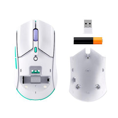 HyperX Pulsefire Haste 2 Core Wls – Mou da gaming (bianco/verde/viola)