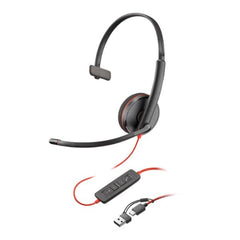 Cuffie HP Poly Blackwire 3210 USB-C/A