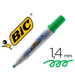 Rotulador bic velleda para pizarra verde punta redonda 1,3 mm