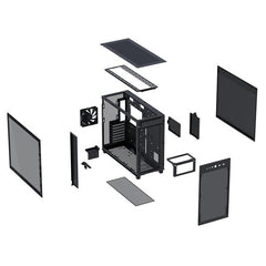 ASUS - Prime AP303 Tempered Glass Panel Nero