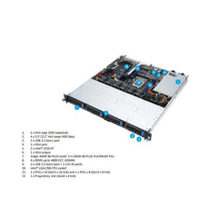 ASUS RS300-E12 rack server 1U barebone (NO CPU-RAM SSD/HHD)