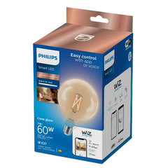 Globe con filamento trasparente 7 W (Eq. 60 W) G125 E27
