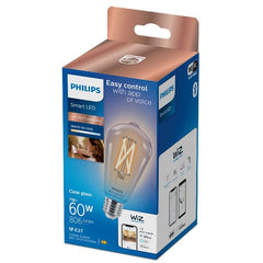 Lampadina a filamento trasparente 7 W (Eq. 60 W) ST64 E27