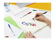 Bic - Mega Crystal penne a spera "assortiti "confezione da 20 (16+4)