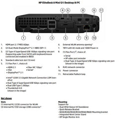 EliteDesk 8 Mini G1i Desktop AI PC Wolf Pro Security Edition