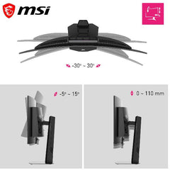 MPG 341CQR QD-OLED X36, QHD, 360Hz, Curvo 1800R, True Black 500, HDMI/DP 2.1, USB Hub, Type-C 98W