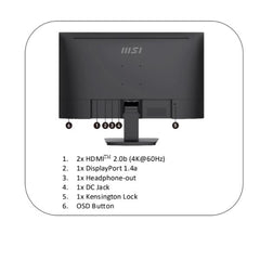 PRO MP273U, UHD, HDMI/DP, SPEAKERS