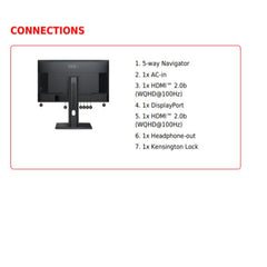 PRO MP275QPG, QHD, 100Hz, HDMI/DP, SPEAKERS, PIVOT, ATTACCO VESA, EPEAT