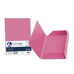 FOLDER LUCE E ACQUA 3 lembi - 25 cartelline - ciclamino