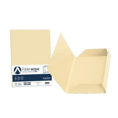 FOLDER LUCE E ACQUA 3 lembi - 25 cartelline - camoscio