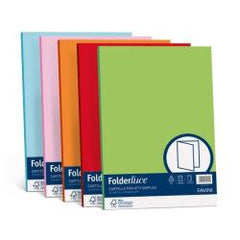FOLDER LUCE E ACQUA simplex - 25 cartelline – Mix 5 Colori Forti