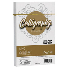 CALLIGRAPHY lino - Bianco - 12x18cm - 120g/m2 – 25Buste