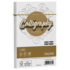 CALLIGRAPHY lino - Bianco - 12x18cm - 120g/m2 – 25Buste