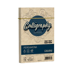 CALLIGRAPHY pergamena - Nocciola - 12x18 cm - 90g/m2 – 25 buste
