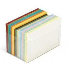 ARCOBALENO - 7,2x11 cm - 100 buste 90 g/m2 - 100 cartoncini 200 g/m2