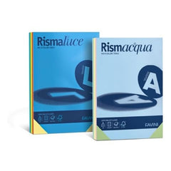 RISMACQUA mix – A3 - 5 Colori Tenui - 90g/m2 - 300fogli