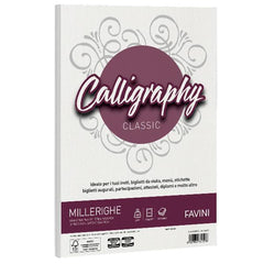 CALLIGRAPHY millerighe - Bianco - 200g/m2 – 50 fogli