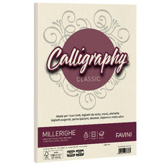 CALLIGRAPHY millerighe - Avorio - 100g/m2 –  50 fogli
